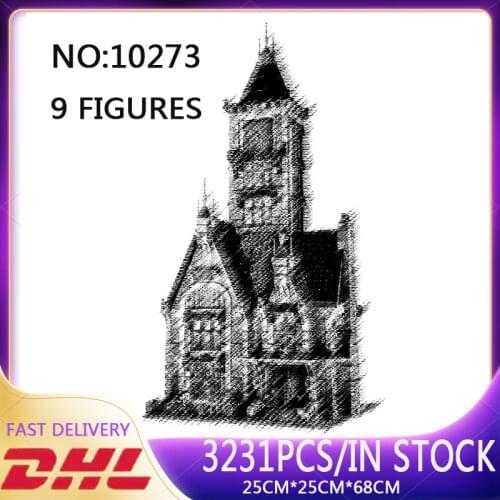 New 3231PCS Building Blocks Haunted House 10273 Horror Game House Innovative Bricks Toys For Kids Birthday Christmas DIY Gifts