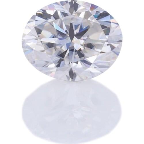 Oval Shape Brilliant Cut 5x7mm-10x15mm DEF White Color VVS Clarity Loose Moissanite Stone for Wedding Jewelry Making