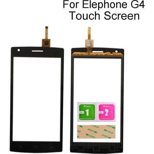 Phone Touch Screen For Elephone G4 Digitizer Panel Front Glass Sensor Tools 3M Glue Wipes Touch