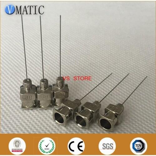 High Quality Non-Sterilized 12Pcs 1 Inch Tip Length 30G Glue Dispenser Stainless Steel Metal Needle Tip