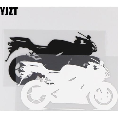 YJZT 16.6CM*8.7CM Stylish Cool Locomotive Pattern Car Stickers Vinyl Decal 1A-0053