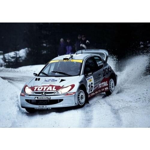 1/10 SCALE RC ONROAD RACE DRIFT NITRO 206 PC RALLY BODY SHELL TOTAL 200MM NO WING FOR HPI KYOSHO HSP REDCAT