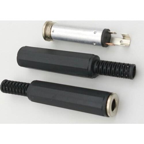 10000pcs 1/4" STEREO FEMALE TS Jack Plug 6.3mm Stereo Solder adapter New