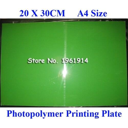 6pcs 20x30CM A4 Size CliChe Making UV Exposure Photopolymer Printing Plate Mold