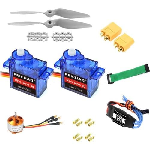 A2212 2200KV/1400KV/1000KV Brushless Motor 30A / 40A ESC SG90 9G Micro Servo With T/XT60 Plug for RC Fixed Wing Plane