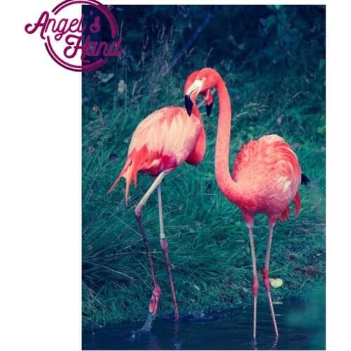 5D DIY Flamingos Diamond Painting Bird Diamond Embroidery spuare Cross Stitch Floral Decoration dmc needlework mosaic Rhinestone