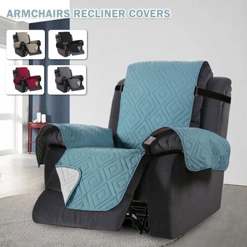 Recliner Chair Cover Armchairs Sofa Couch Covers Waterproof Anti Slip Slipcover Soft Quilted Pet Dog Kids Protective Sofa Mat