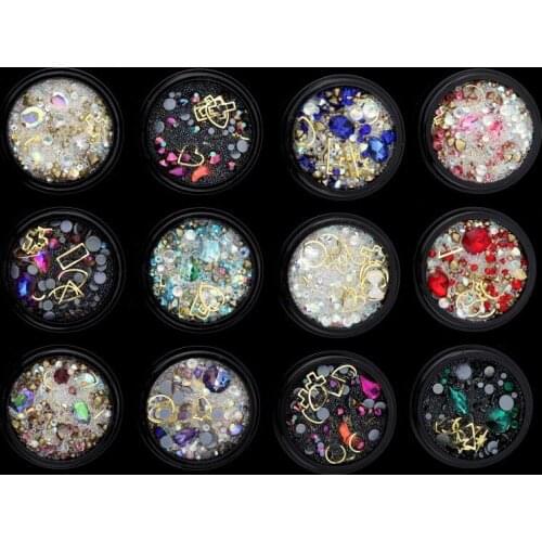 DIY Gutta Percha Filling Material Magic Crystal Magic Color Fairy Rice Bead Metal Plate Manicure Material Resin Mold Wholesale