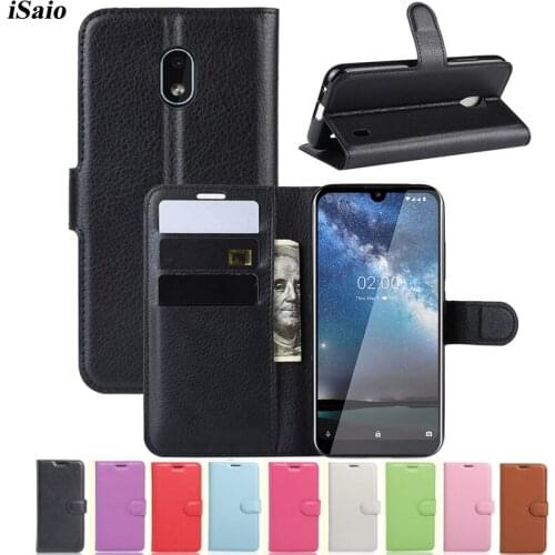 For Nokia 2.2 Wallet Case Flip Leather Cover for Nokia 2.2 TPU Shell Mobile Phone Case Stand with Card Holders Business Style