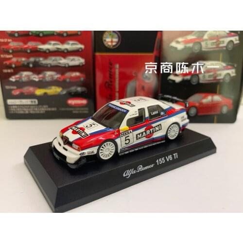 1/64 KYOSHO Alfa Romeo 155 V6 Ti Martini DTM Race #5 LM F1 RACING Collection of die-cast alloy car decoration model toys