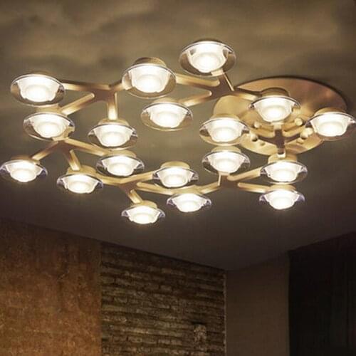 Boreal Europe style Creative Plum Flower lamps LED Dining-room Art Simple Personality Iron light for living room Bedroom