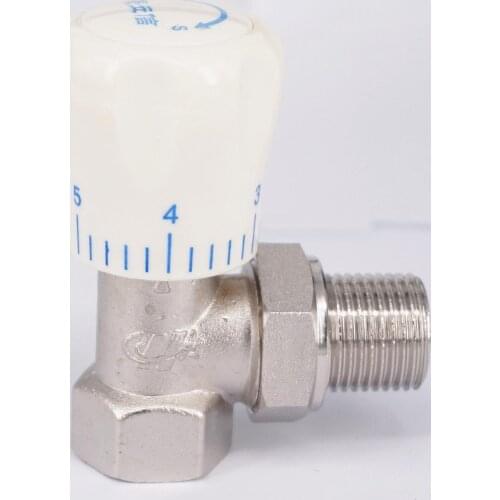 Brass Elbow Temperature control valve Union Socket 1/2" BSP Female-male Thread