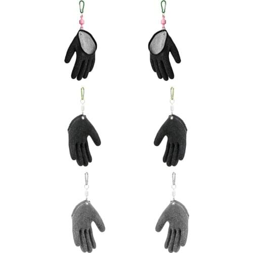 Fishing Gear Set,Fisherman Professional Left Hand Fishing Gloves with Magnet Release Fishing Catching Glove Protect Hand