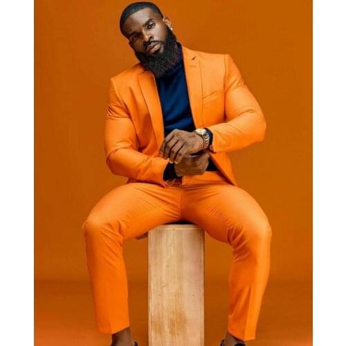 Latest Design Casual African Notch Lapel Men Suits Costume Homme Groom Prom Blazer Terno Masculino Slim Fit 2 Pcs Jacket+Pant