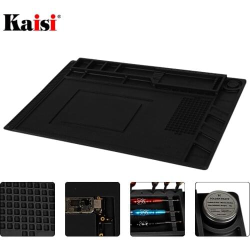 NEW ESD Soldering Mat With Magnetic Silicone Work Mat Heat-resistant BGA Soldering Station Repair Insulation Pad DIY Platform