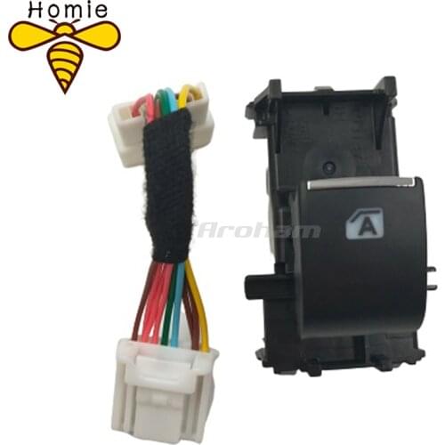 3PCS Lighted LED Power Single Window Switch With Cable For Toyota RAV4 RAV 4 2019 2020 Backlight With A