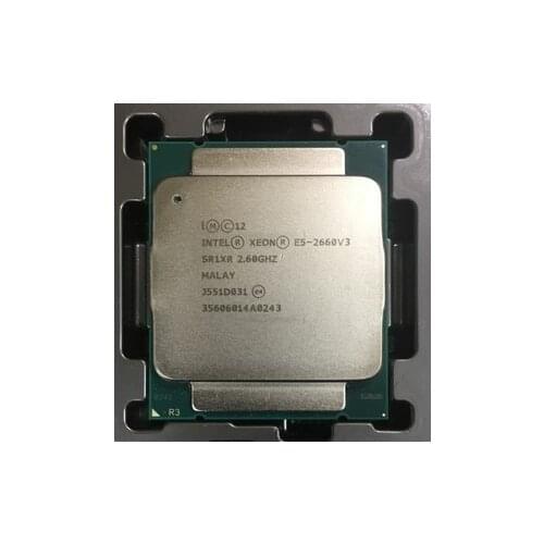 Intel Xeon CPU E5-2660V3 SR1XR 2.60GHz 10-Cores 25M LGA2011-3 E5-2660 V3 processor E5 2660V3 free shipping E5 2660 V3 x99