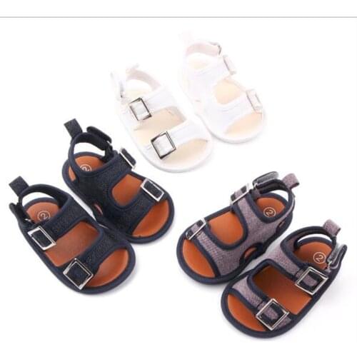 New Baby Shoes Infant Boys Summer Shoes Soft Sole Slipper Cotton Toddlers First Walkers Fashion Newborn Sandals