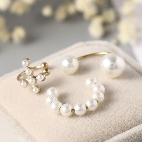 3Pcs/Set Clips Earring for Women Unisex Minimalist Fashion Cartilage Hoop Earrings Sets Ear Cuff fake piercing Clip on Earring