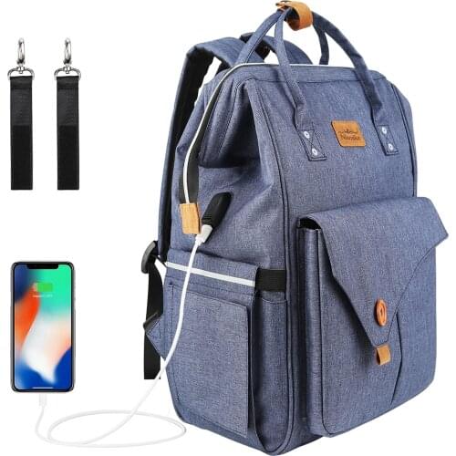 Baby Diaper Stroller Bag USB Large Capacity Waterproof Nappy Bag Kits Mummy Maternity Travel Backpack Designer Nursing