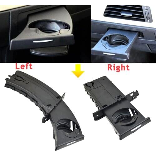 Retractable Left/Right Passenger Side Drink Water Cup Holder For BMW 3 Series E90 E91 E92 E93 Black/Beige/Gray Car Accessories