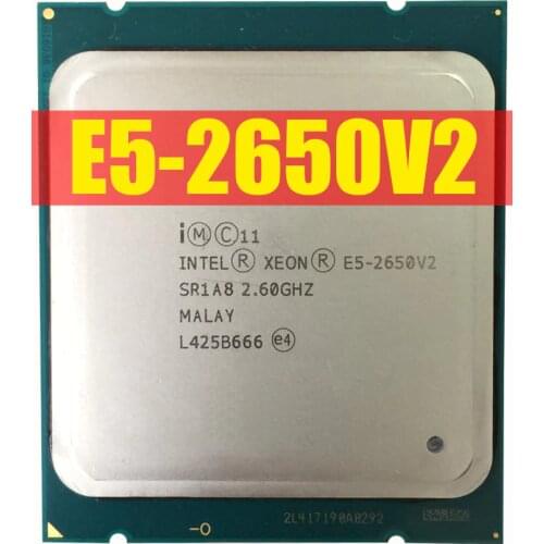 Xeon E5-2650 v2 Eight-Core Processor 2.6GHz 8GT/s 20MB LGA 2011 CPU CPU 100% normal work