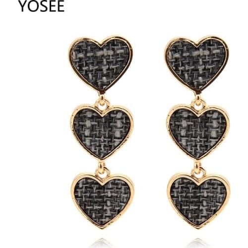 High Quality Earrings for Women 2018 Brand Fashion Jewelry Gold Earrings heart Jewelry Flower Dangle Imitated Pearl Earring