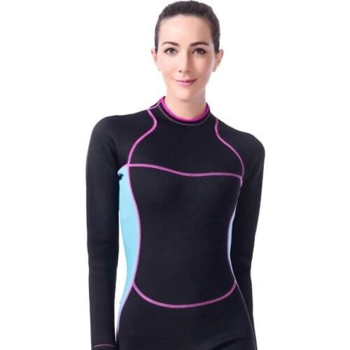 Women Scuba Diving Wetsuit Fleece Lining Dive Suit for Winter Swimming Surfing Snorkeling