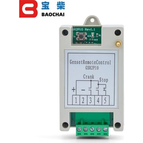 2 roads generator remote start stop control unit With antenna