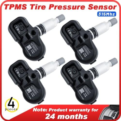 4PCS TPMS Tire Pressure 42607-06011 433Mhz For PONTIAC Vibe 2008 2009 2010 for TOYOTA Matrix 2007 2008 2009 2010 2011 2012 2013
