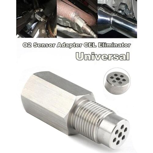 O2 Sensor Spacer Adapter Oxygen Sensor Extension Spacer extender CEL Eliminator Threaded M18x1.5 Bung Adapter CEL Fix