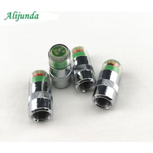 4 sets of 1 ordinary automobile automatic tire pressure monitoring valve stem cover sensor indicator warning FOR Skoda Citroen