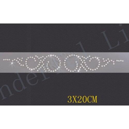 Free shipping swirl design for Dance Leggings Hotfix Rhinesstones Iron on Heat Transfer Patch