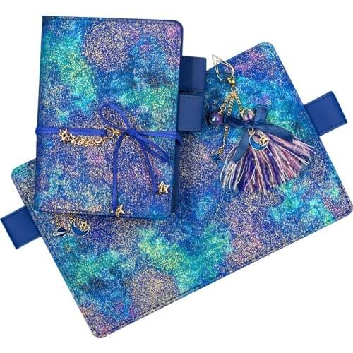 A5 A6 Starry Sky Notebook Hand Ledger Simple Hand Ledger Diary Book College Student Notebook Set Journal School Supplies