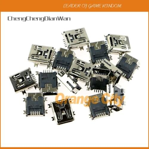 ChengChengDianWan 3 models Mini USB charger socket Data charger port Adapter For playstation 3 ps3 Controller 5 pins 60pcs/lot