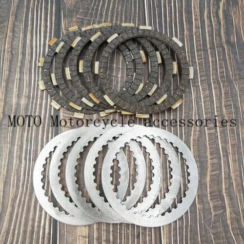 For Honda CB250 CBR250 CBR22/19 VT250 VFR400 Clutch Disc Iron Clutch Friction Kit Disc Plates Set Motorbike Parts Accessories