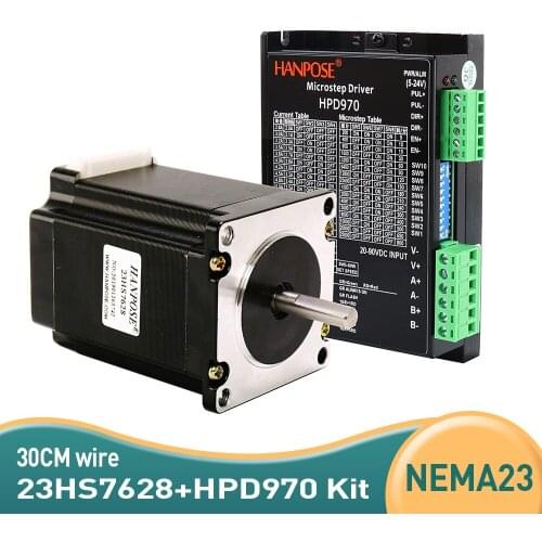 Nema23 Stepper Motor driver 23HS7628 -HPD970 2.8A 189N.cm 57 motor CE CNC Laser and 3D printer motor