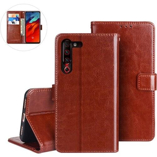 For Lenovo Z6 Pro 5G Case Flip 6.39" Luxury PU Leather Wallet Magnetic Cover Case For Lenovo Z6 Pro Global Protective Phone Bags
