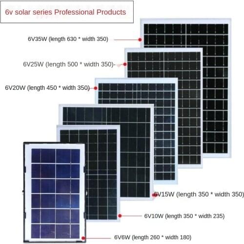 Solar panel DIY design 6V 9v2w cell 5v6v12v photovoltaic power generation system for mobile phone charging