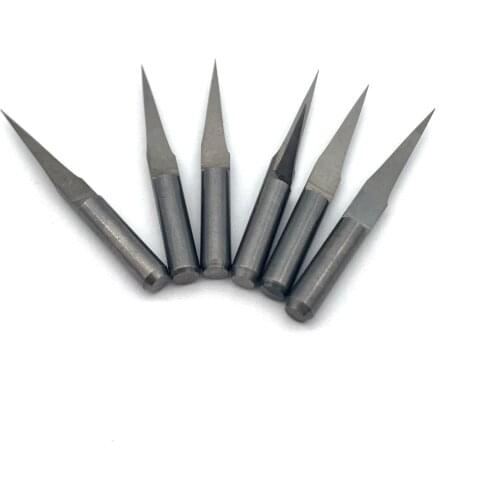 10Pcs 10-90 Degrees PCB Engraving Bit 3.175mm CNC Router Bit Tungsten Carbide PCB 3D Milling Cutter V Shap Tip End Mill