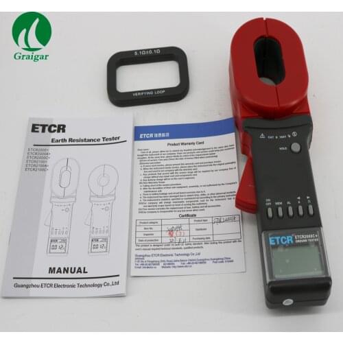 HOT sale ETCR2000C+ Clamp On Ground Resistance Tester meter