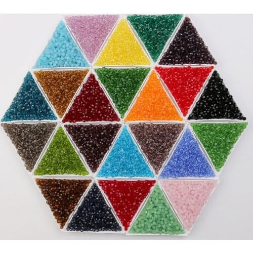 ZHUBI Crystal Glass Bicone Loose Beads 2/3/4/6MM Czech Beads Jewelry Making Supplies Seed Beads For Needlework Silicone Teething