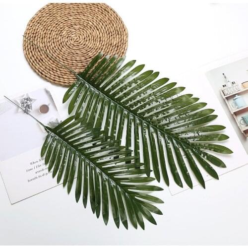 Artificial Iron Leaf Palm Tree Green Leaf Plant Plastic Bonsai Bonsai Leaf Garden Family Wedding Table Decoration