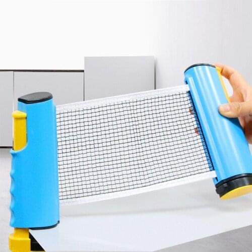 Quality Retractable Table Tennis Net Table Grid Plastic Strong Mesh Portable Net Kit Net Rack Replace Kit For Ping Pong Playing