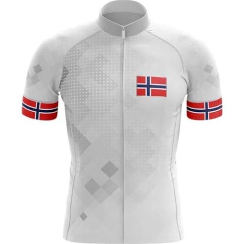 Norway classic retro Short Sleeve Pro Cycling Jersey Mountain Bicycle Clothing Maillot Ropa Ciclismo Racing Bike Clothes Jerseys