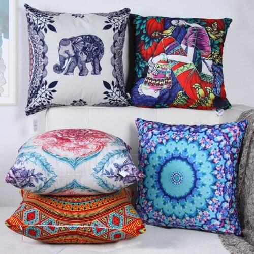 Boho Square Cushion With Filling Sofa Decorative Short Plush Throw Pillows Inner PP Cotton Fill Couch Chair Waist Cushion Pillow