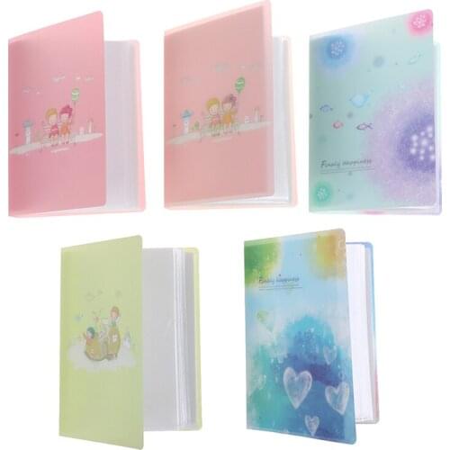 Simple Cute 52 Pockets 5/6/7inch Photo Album Picture Storage Case Scrapbooking Interleaf Handmade DIY Photos Album Birthday Gift