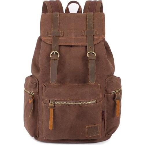 Retro Backpack Male Rucksack Laptop Computer Female Student Casual School Bag Backpacks for Women Men Bags Black Gray Army Green