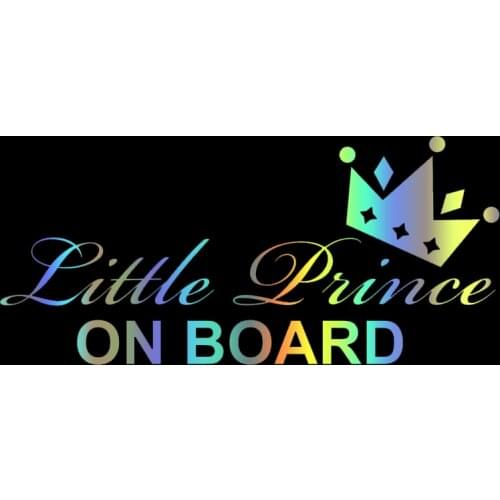 S51034 Various Sizes/Colors Car Stickers Vinyl Decal Little Prince On Board Motorcycle Decorative Accessories Waterproof
