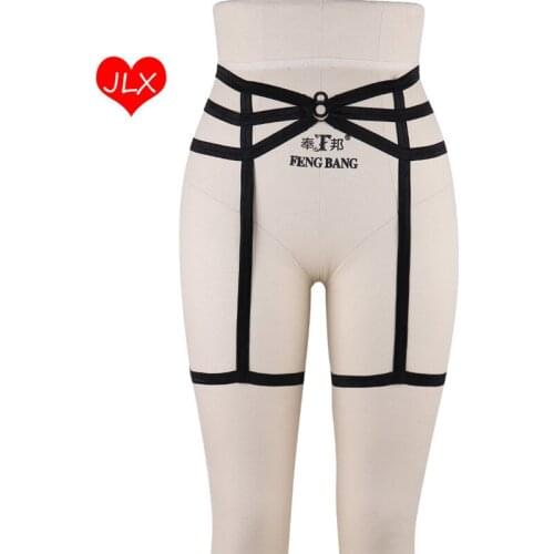 Sexy Wedding Garter Fetish Leg Stockings Belt Harness Garter Belt Elastic Goth Lingerie Cage Suspender Belt Bondage Harness